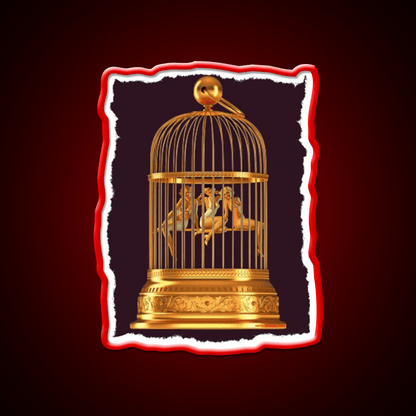 Bird Cage Cocktail Bar Decor Led Neon Sign Rgb Color - Shineneon