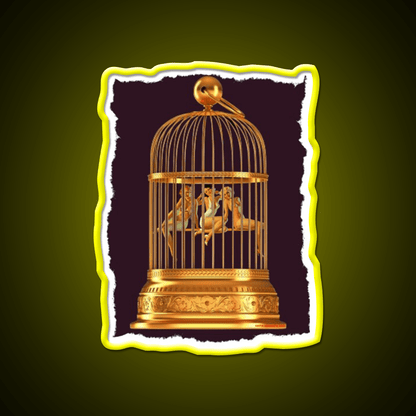 Bird Cage Cocktail Bar Decor Led Neon Sign Rgb Color - Shineneon