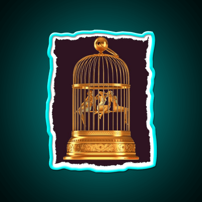 Bird Cage Cocktail Bar Decor Led Neon Sign Rgb Color - Shineneon