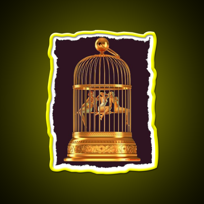 Bird Cage Cocktail Bar Decor Led Neon Sign Rgb Color - LED neon sign view 7
