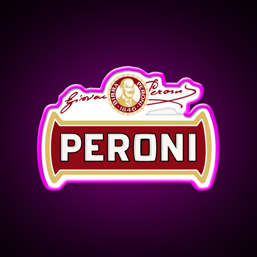 Birra Peroni Beer Bar Decor Led Neon Sign Rgb Color - Neon sign mounted on wall in room