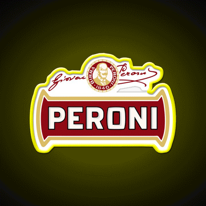 Birra Peroni Beer Bar Decor Led Neon Sign Rgb Color - Custom LED neon sign front view