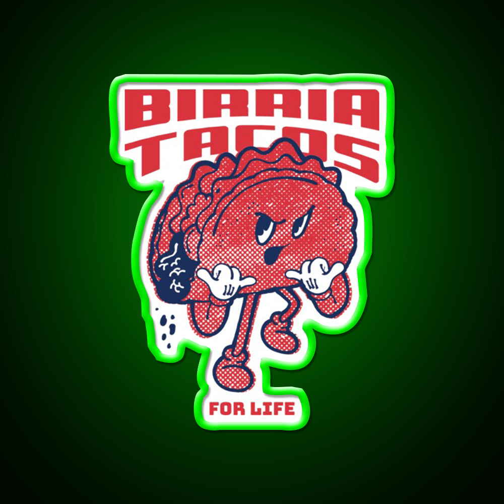 Birria Taco Led Neon Sign Mexican Food Sign Rgb Color - Shineneon