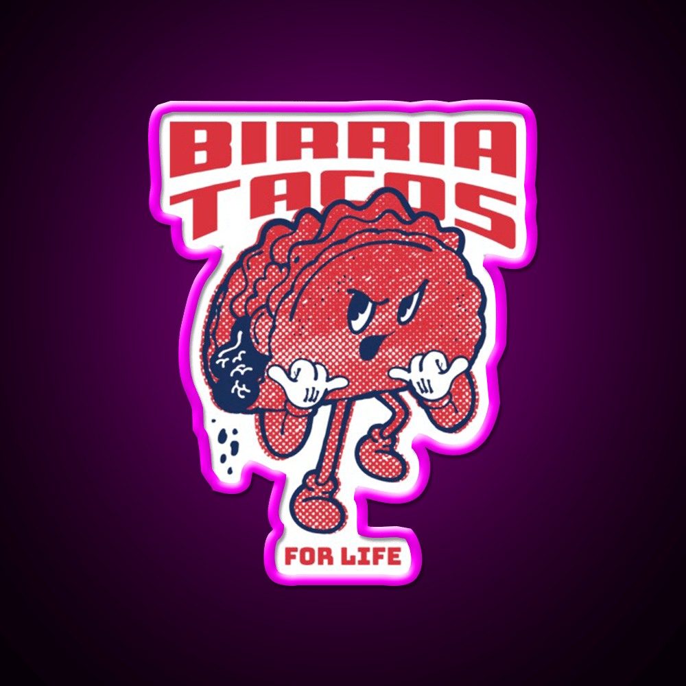 Birria Taco Led Neon Sign Mexican Food Sign Rgb Color - Shineneon
