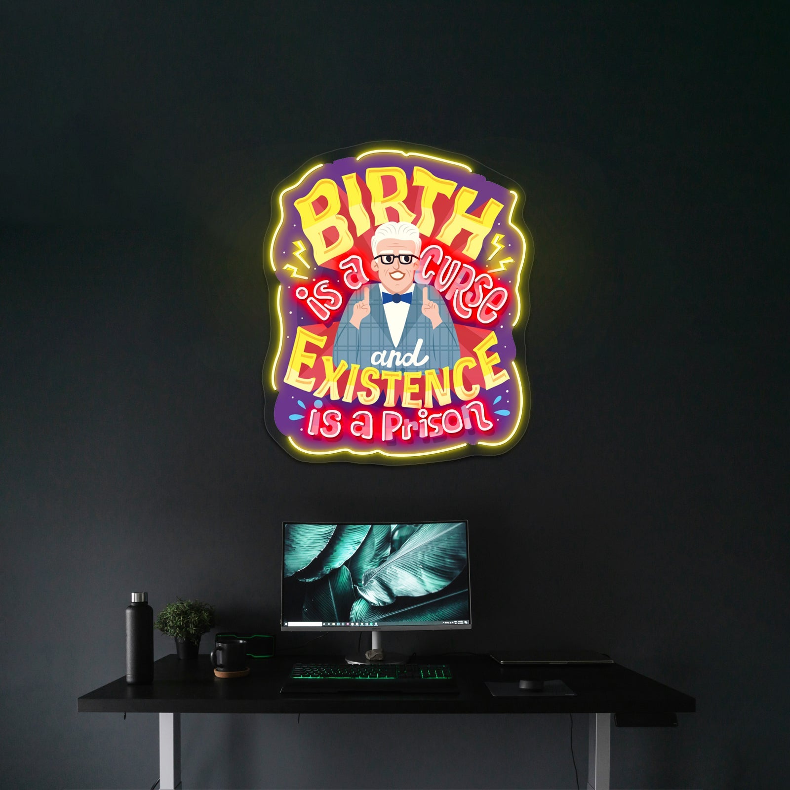 Birth Is A Curse Artwork Led Neon Sign - Shineneon
