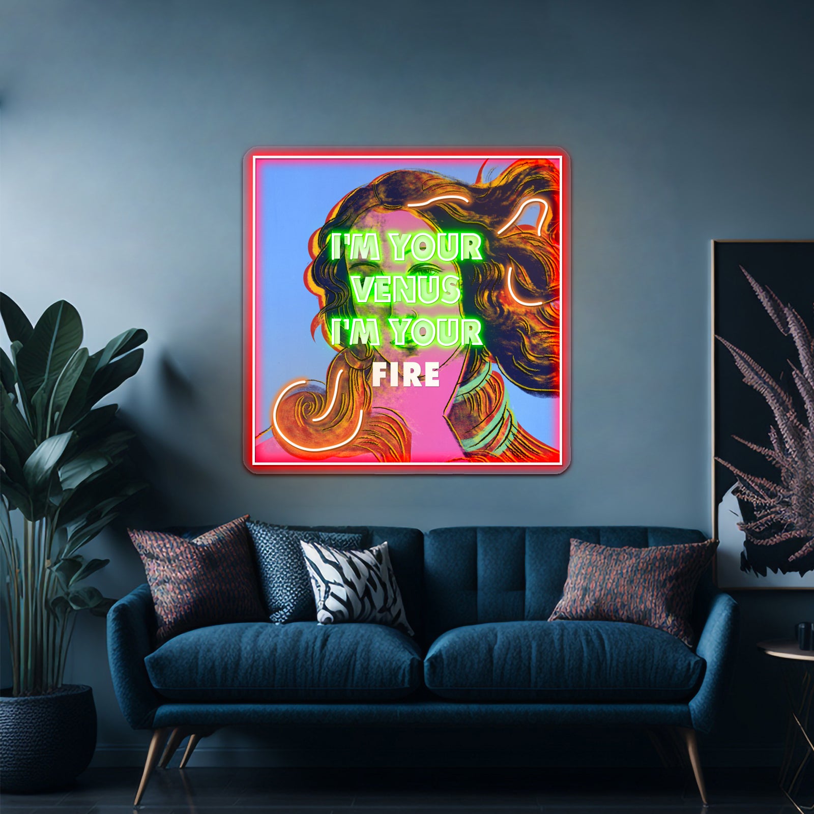 Birth Of Bananarama Artwork Led Neon Sign - Custom LED neon sign front view