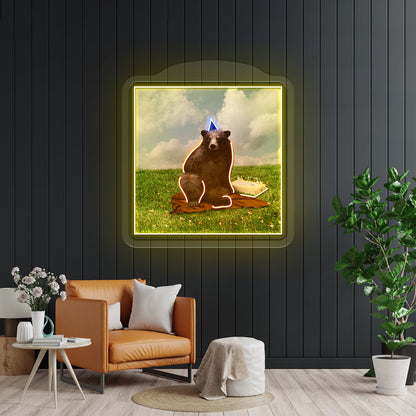 Birthday Bear Artwork Led Neon Sign - Shineneon