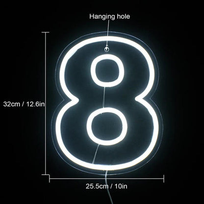 Birthday Number Led Neon Sign For Indoor Party Decor | Shineneon