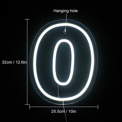 Birthday Number White Led Neon Sign Indoor Party Celebration Decor | Shineneon