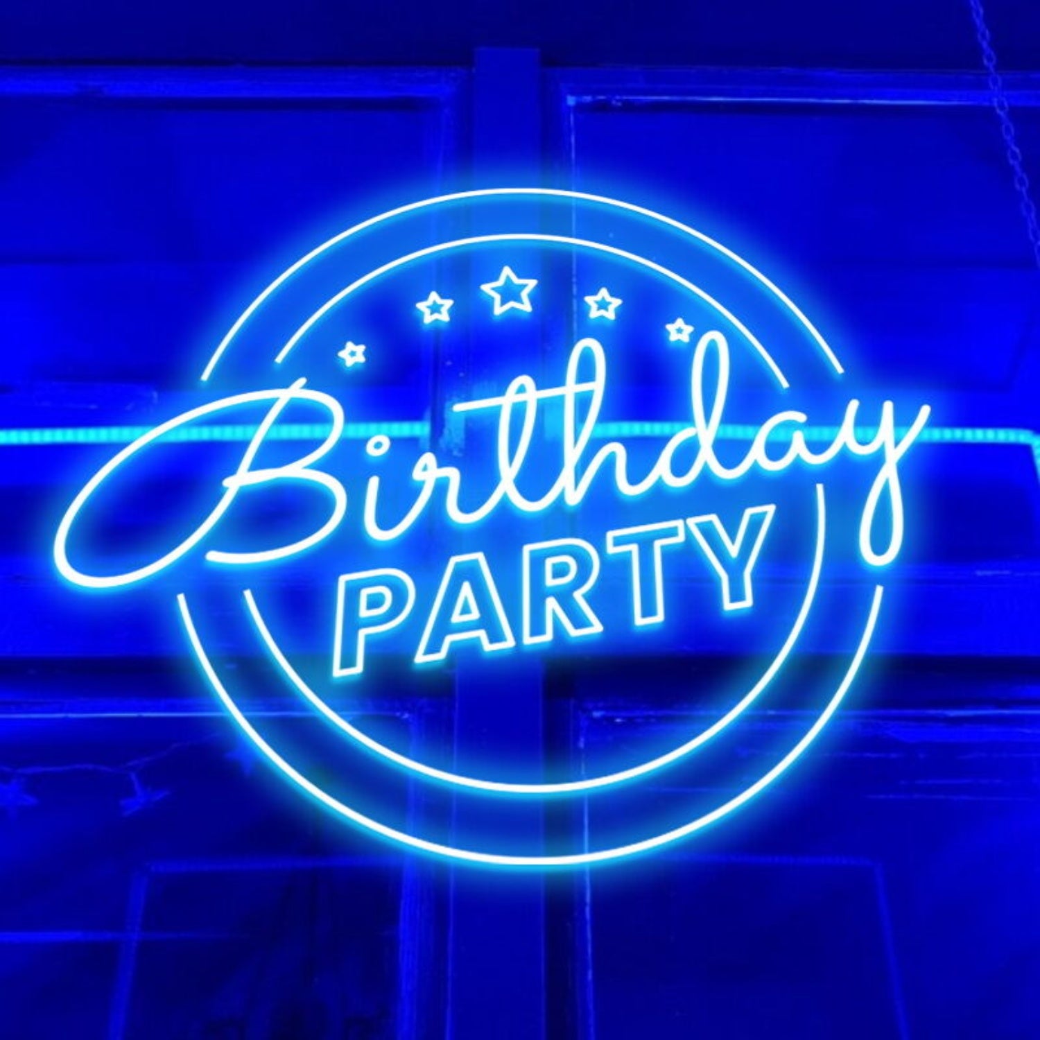 Birthday Party Blue Neon Sign | Shineneon