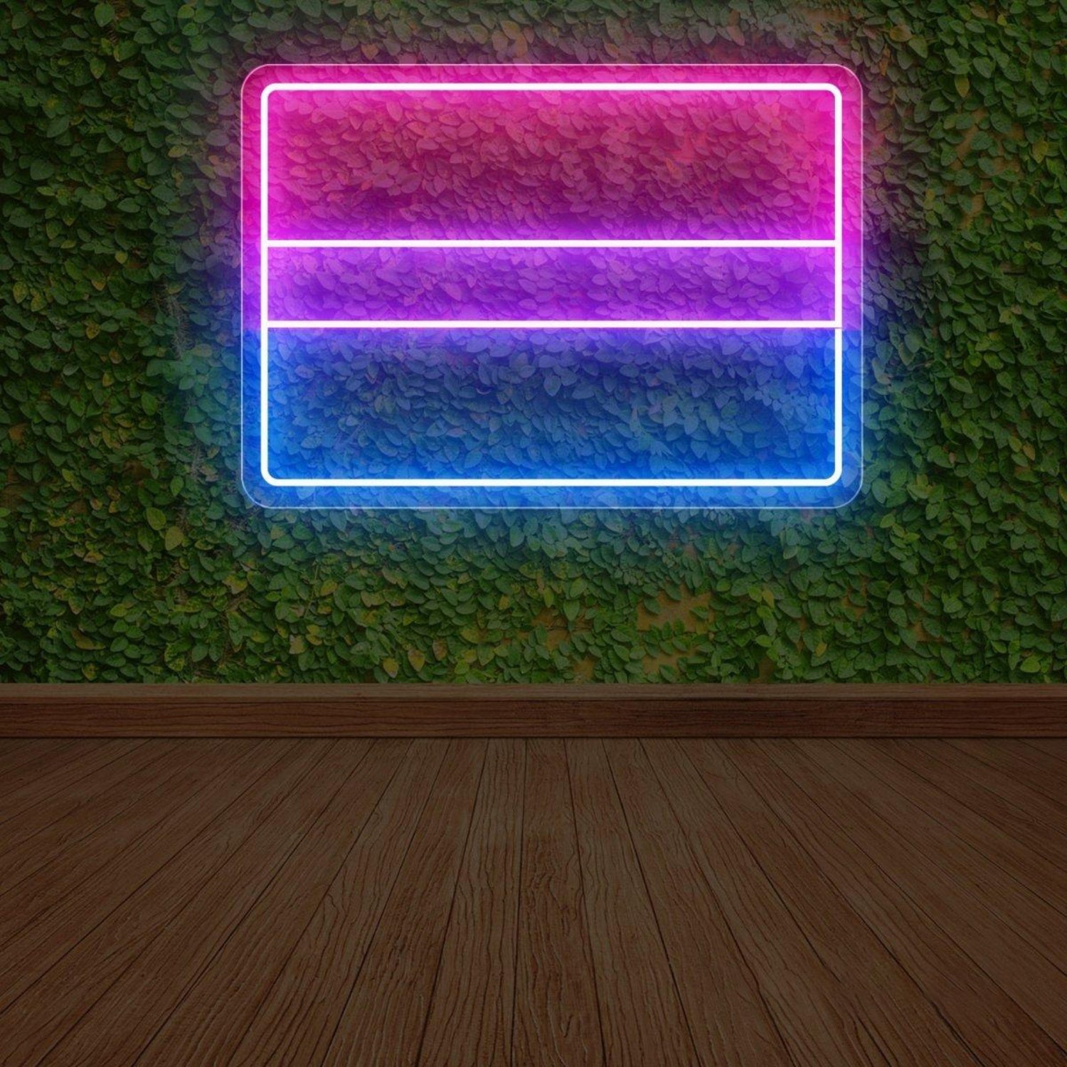 Bisexual Flag Tri-Color Led Neon Sign Modern Indoor Wall Decor | Shineneon