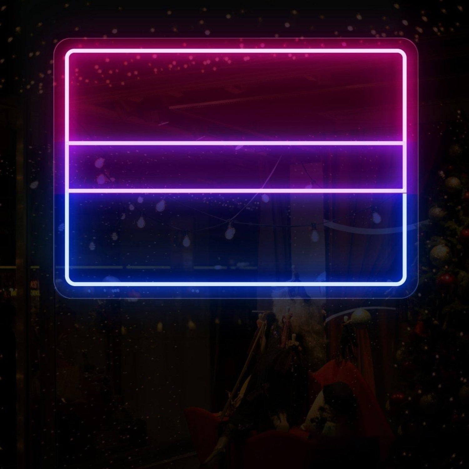 Bisexual Flag Tri-Color Led Neon Sign Modern Indoor Wall Decor | Shineneon