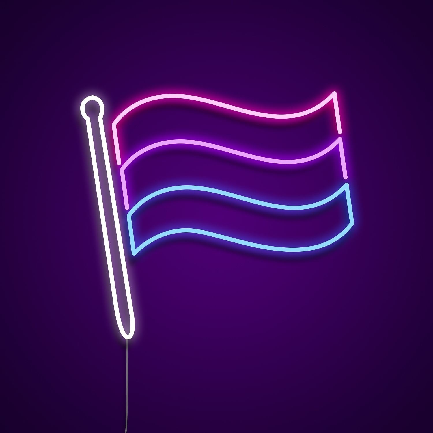 Bisexual Pride Flag Neon Light Sign | Shineneon