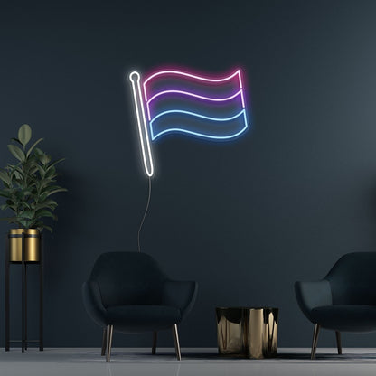 Bisexual Pride Flag Neon Light Sign | Shineneon
