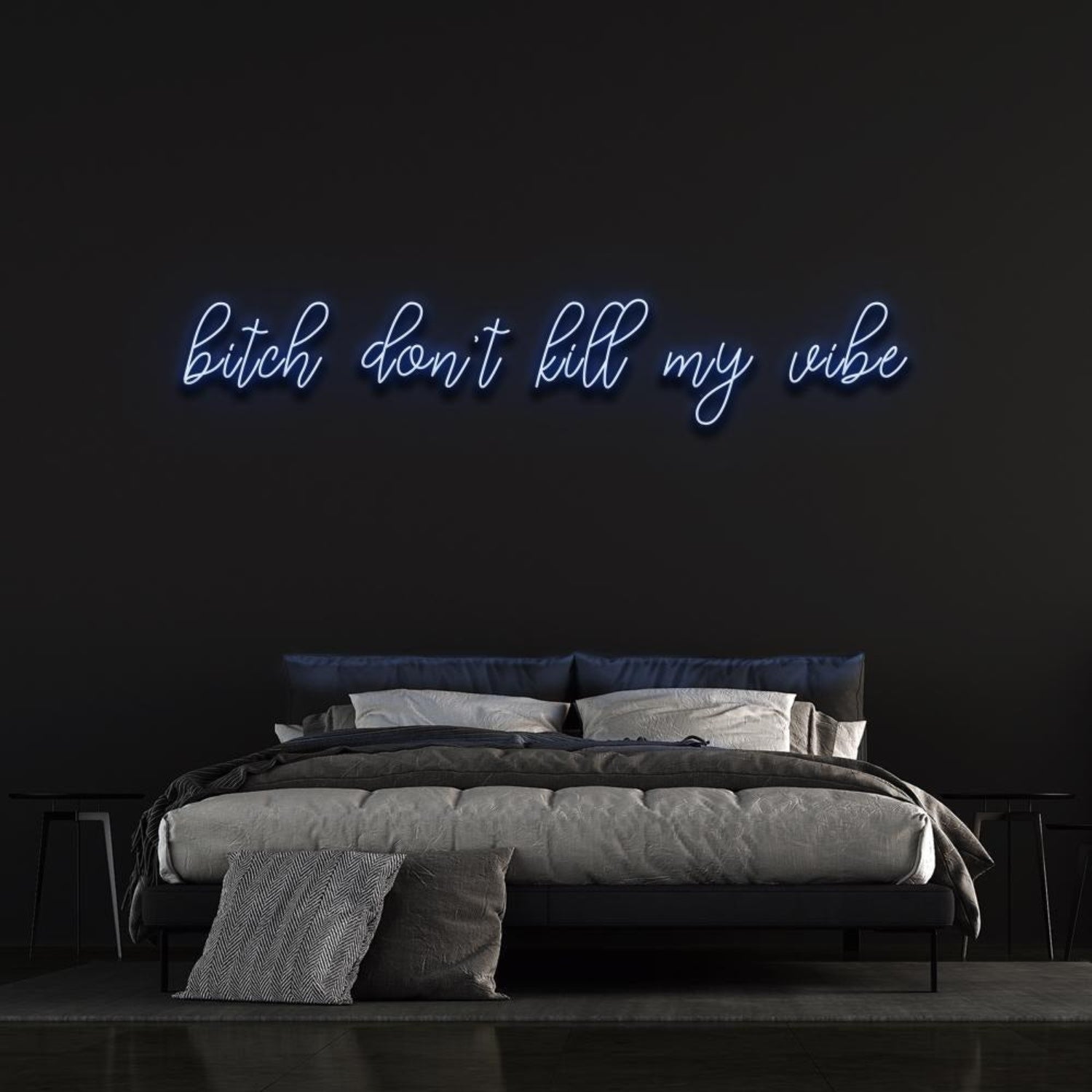 Bitch Dont Kill My Vibe Pink Led Neon Sign Bedroom Wall Decor | Shineneon