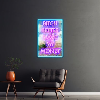 Bitch Monet Artwork Led Neon Sign - Shineneon