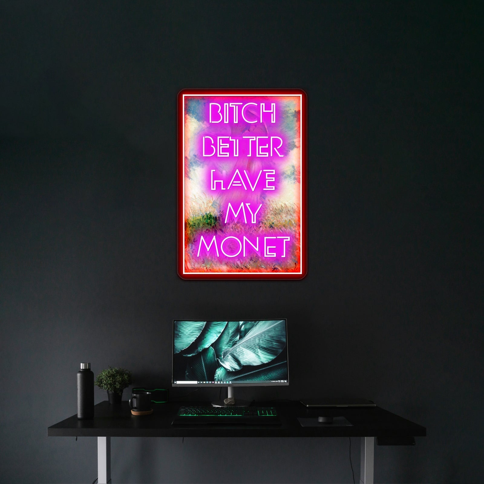 Bitch Monet Artwork Led Neon Sign - Shineneon