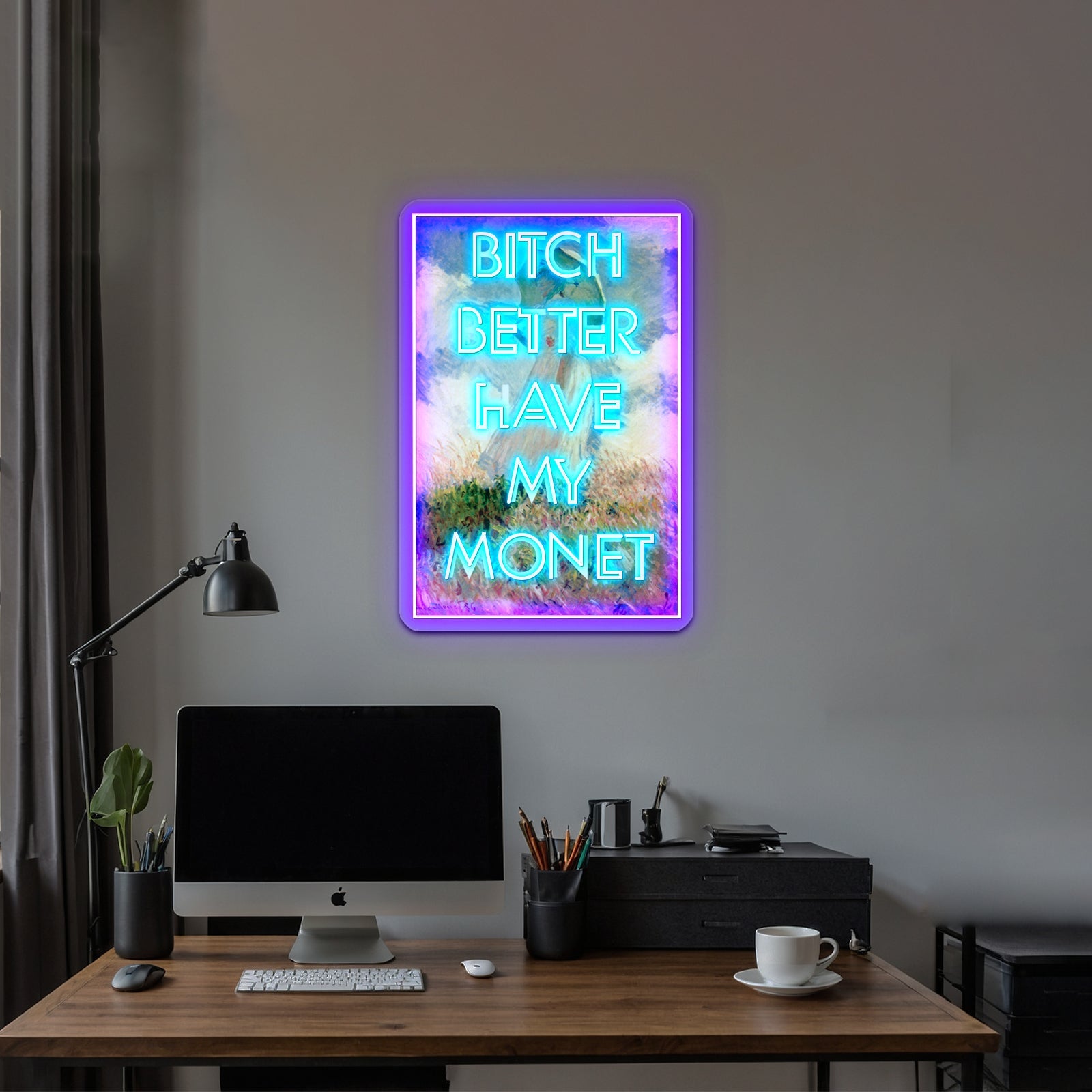 Bitch Monet Artwork Led Neon Sign - Shineneon