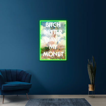 Bitch Monet Artwork Led Neon Sign - Shineneon