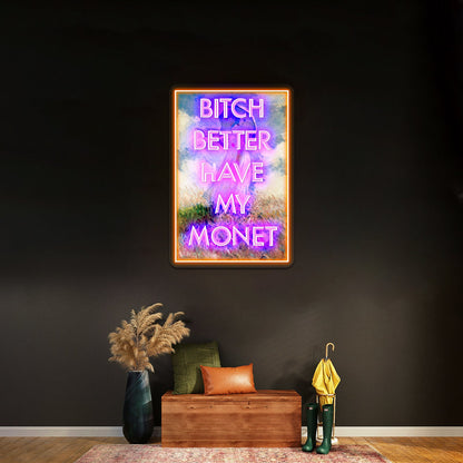 Bitch Monet Artwork Led Neon Sign - Shineneon