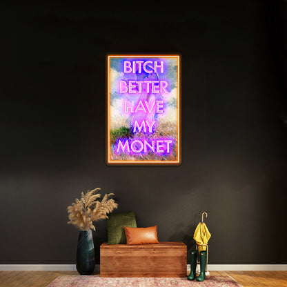 Bitch Monet Artwork Led Neon Sign