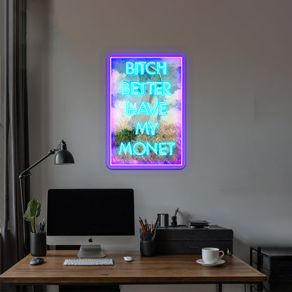 Bitch Monet Artwork Led Neon Sign