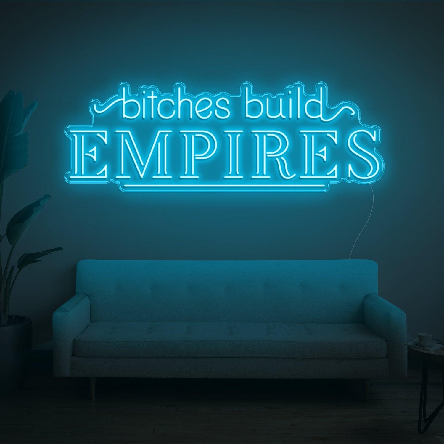 Bitches Build Empires White Retro Led Neon Sign For Home Studio Decor | Shineneon