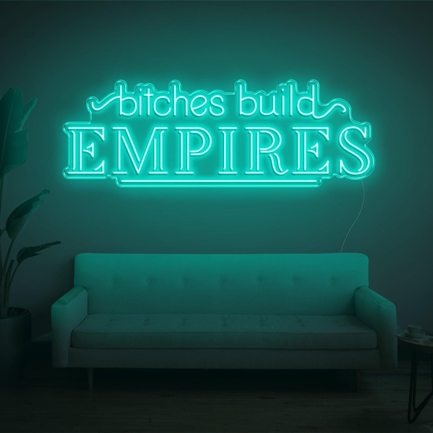 Bitches Build Empires White Retro Led Neon Sign For Home Studio Decor | Shineneon