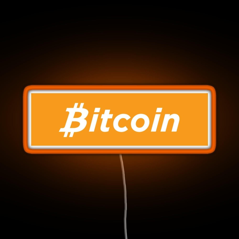 Bitcoin Box Logo Rgb Neon Sign