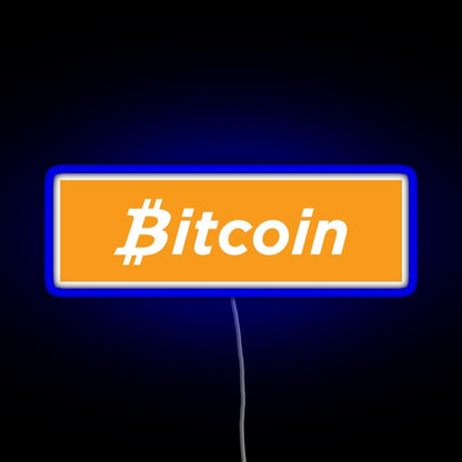Bitcoin Box Logo Rgb Neon Sign