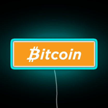 Bitcoin Box Logo Rgb Neon Sign