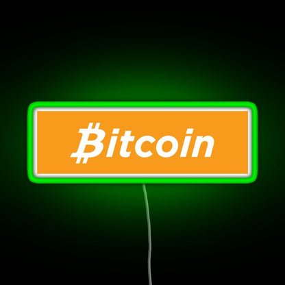 Bitcoin Box Logo Rgb Neon Sign