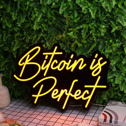 Bitcoin Is Perfect Orange Led Neon Sign - Shineneon