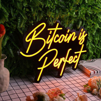 Bitcoin Is Perfect Orange Led Neon Sign - Shineneon