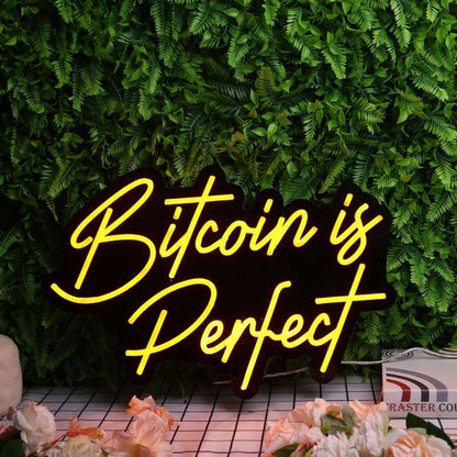 Bitcoin Is Perfect Orange Led Neon Sign - Shineneon