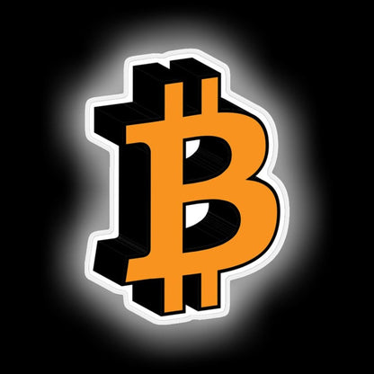 Bitcoin Neon Gift Logo Icon Gift Neon Sign - LED neon sign view 6