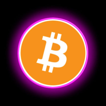 Bitcoin Neon Sign Restaurant Wall Art - LED neon sign view 5