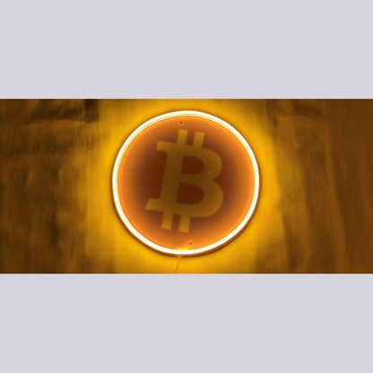 Bitcoin Neon Sign Restaurant Wall Art - LED neon sign view 8
