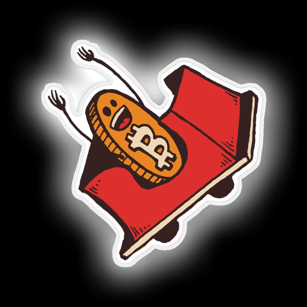 Bitcoin Roller Coaster Neon Sign - LED neon sign view 6