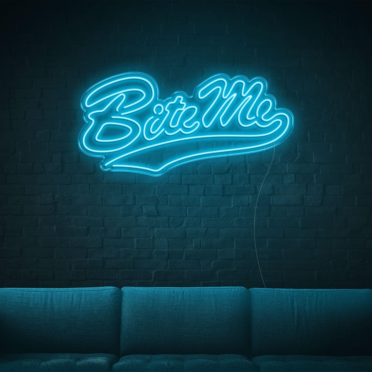 Bite Me Red Led Neon Sign For Retro Indoor Decor | Shineneon