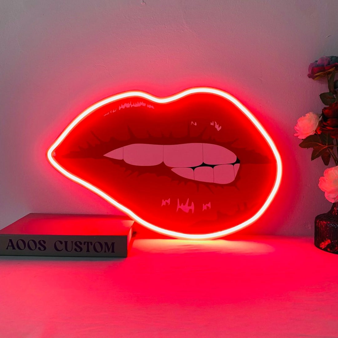 Biting Lips Led Sign Business Neon Signs