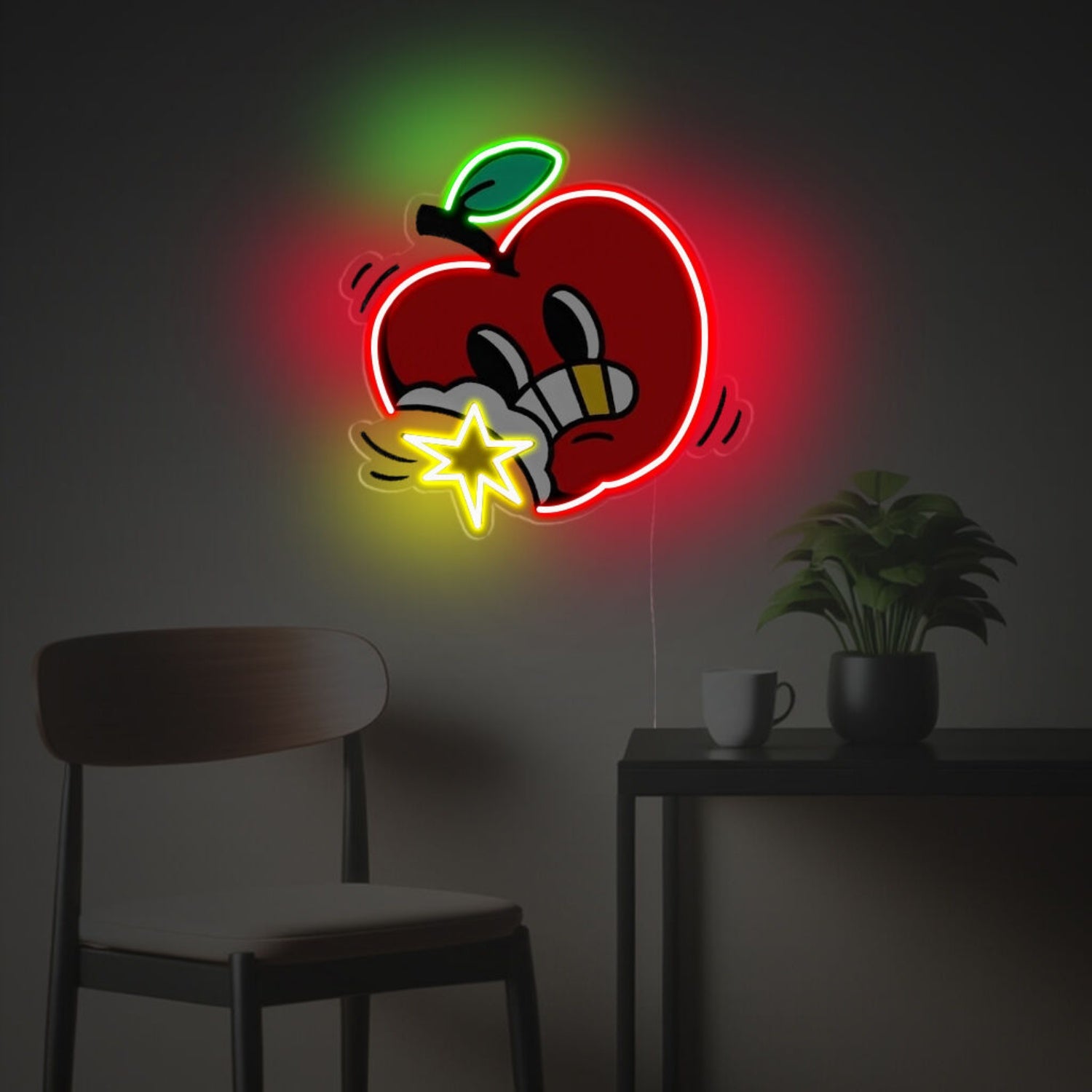 Bitten Apple Led Neon Acrylic Artwork | Shineneon