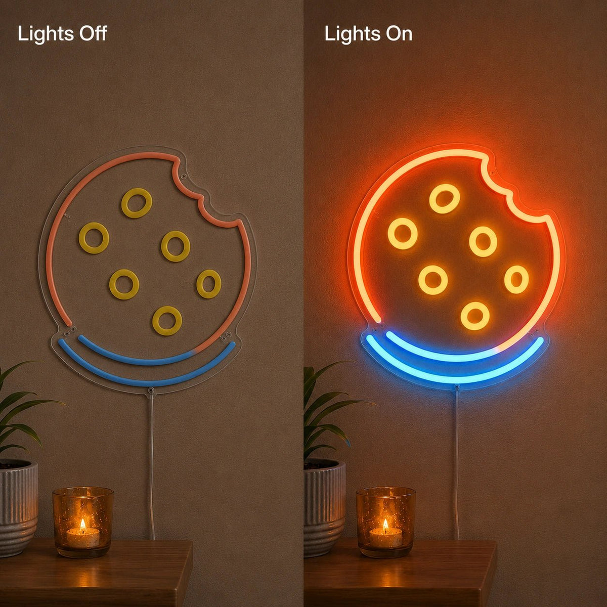 Bitten Cookie LED Neon Sign - Shineneon