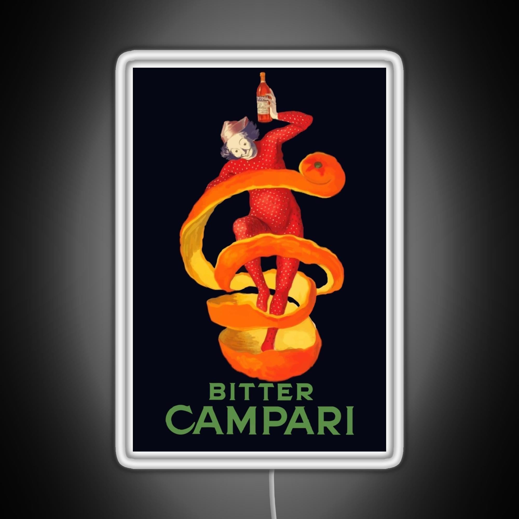 Bitter Campari Leonetto Cappiello Bitter French Liquor Rgb Neon Sign - LED neon sign view 5