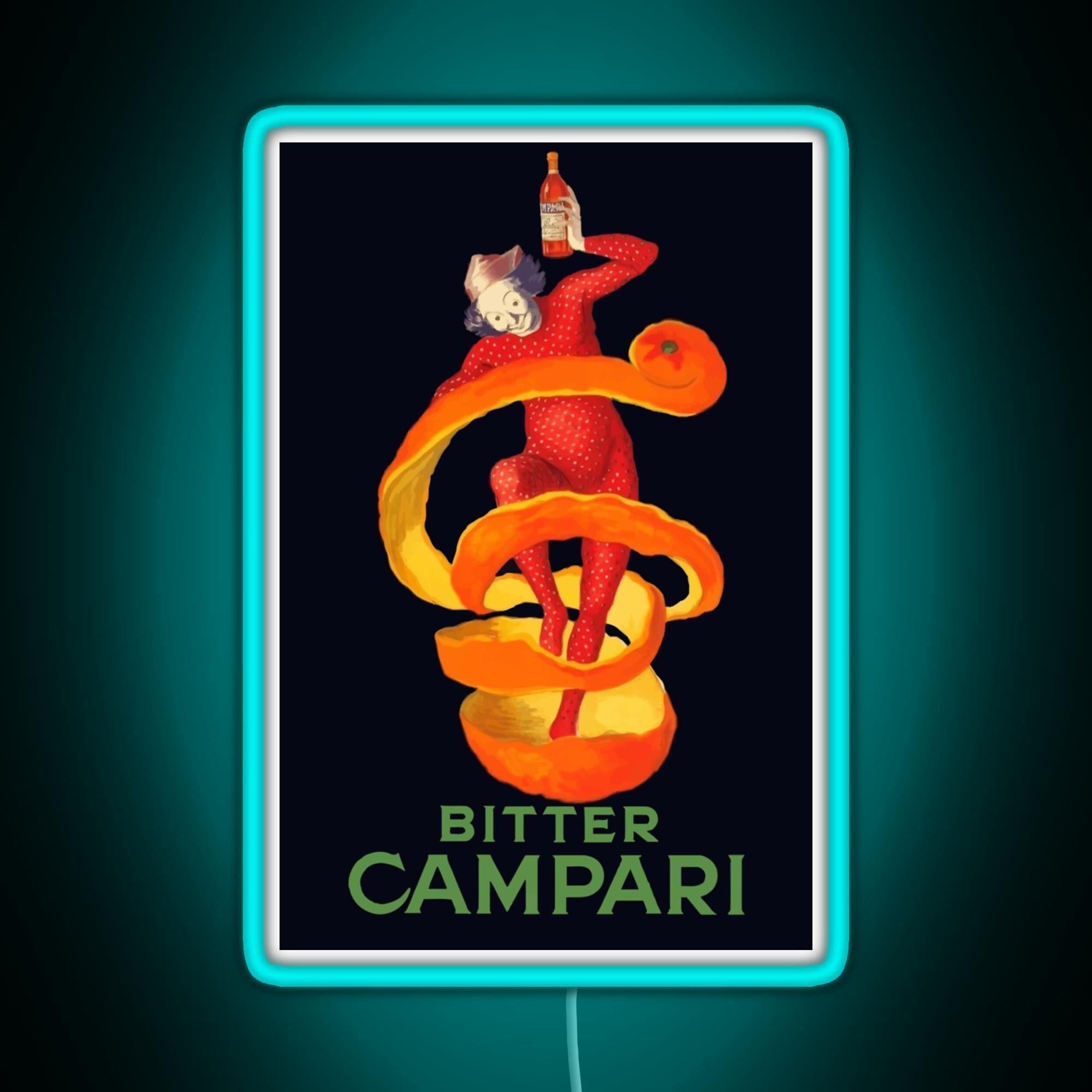 Bitter Campari Leonetto Cappiello Bitter French Liquor Rgb Neon Sign - LED neon sign view 6