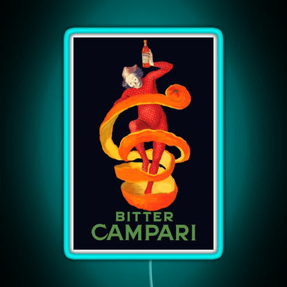 Bitter Campari Leonetto Cappiello Bitter French Liquor Rgb Neon Sign - LED neon sign view 6