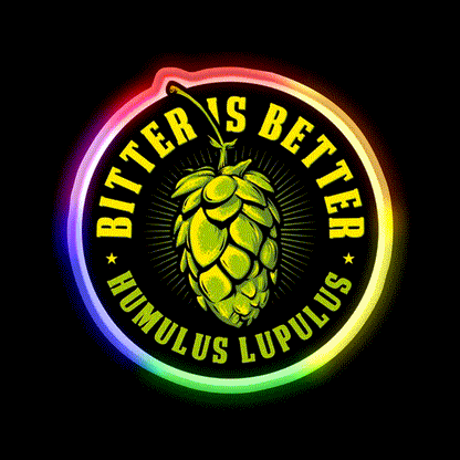 Bitter Is Better Beer Bar Decor Led Neon Sign Rgb Color - LED neon sign close-up detail