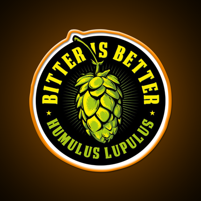 Bitter Is Better Beer Bar Decor Led Neon Sign Rgb Color