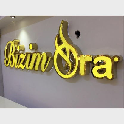 Bizim Bra 3D Frontlit Channel Letters Led Light Sign