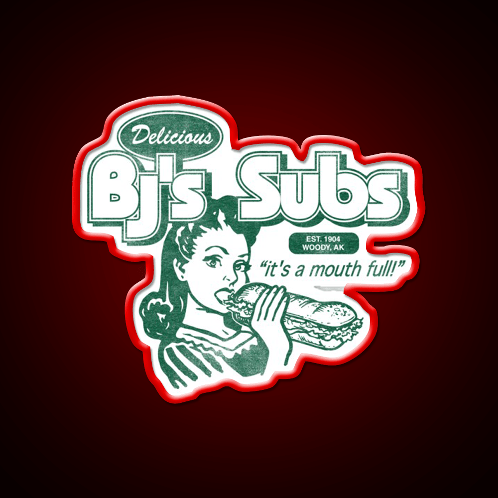 Bjs Subs Neon Sign Fast Food Led Neon Sign For Burger Place Rgb Color - Shineneon